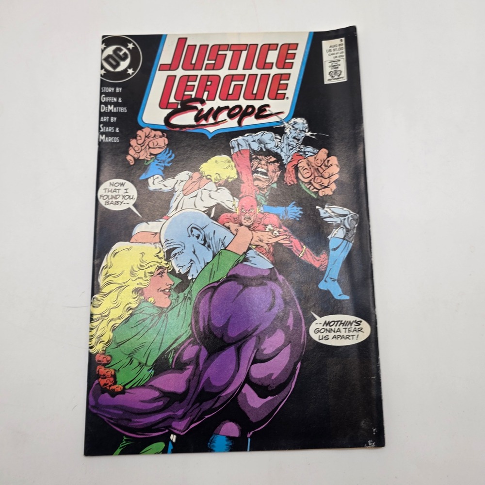 DC Comics Justice League Europe 5 August 1989 Metamorpho Flash‎ Capcom Ad Comic